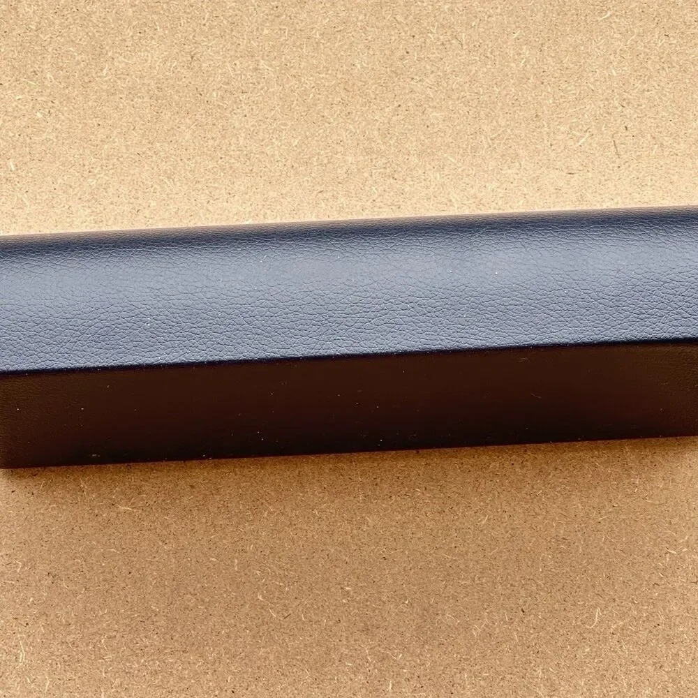 Warby Parker Blue Eyeglasses Sunglasses Hard Case Magnetic Closure Navy Blue